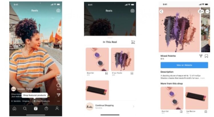 Instagram lance Shopping sur Reels et accélère toujours plus en matière d’e-commerce