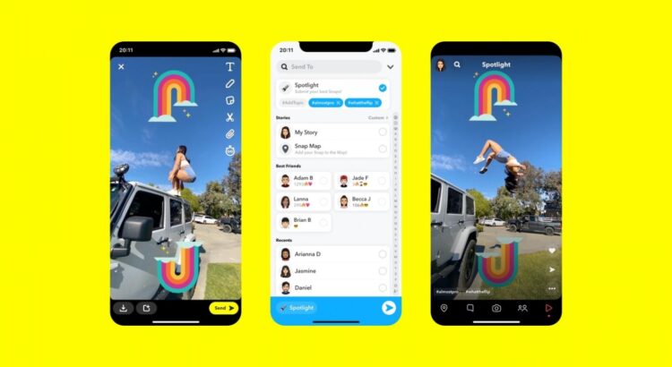 Snapchat lance Spotlight, une nouvelle plateforme de divertissement inédite…qui a sacrément des airs de TikTok !
