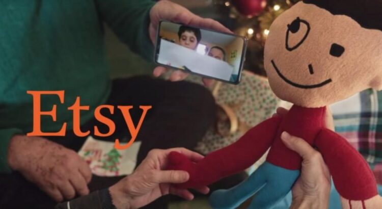 Etsy prépare le public à un Noël particulier à distance...mais toujours aussi plein d'amour