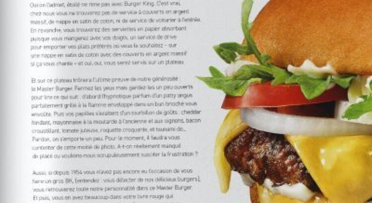 Burger King réclame une étoile au Guide Michelin