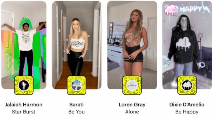 Snapchat lance des nouveaux modèles de lenses pour réinventer la signification de « bouger »