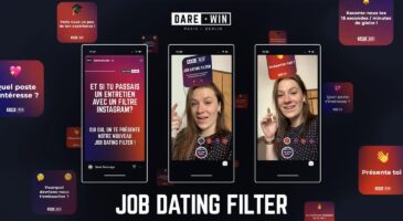 Dare.Win ouvre son bureau RH sur Instagram avec un filtre personnalisé