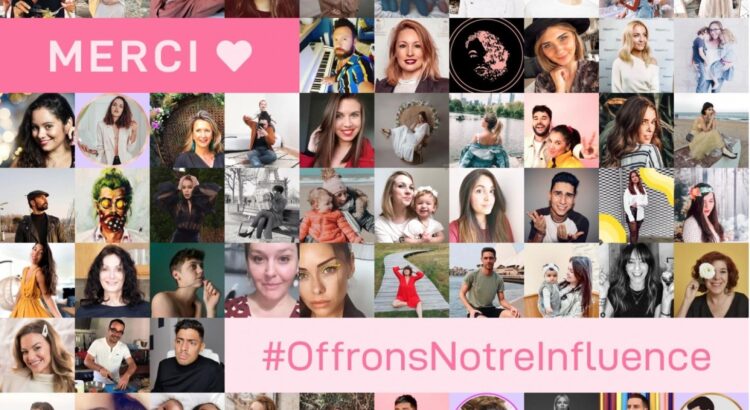 #OffronsNotreInfluence, l'initiative qui invite les influenceurs à s'engager contre le coronavirus