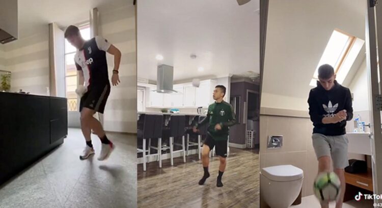 #StayAtHomeChallenge, le défi qui fait jouer les footballeurs avec du papier toilette