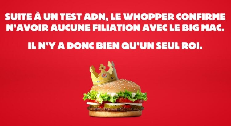 Burger King se joue de l’actualité pour amuser ses clients…et montrer son caractère royal