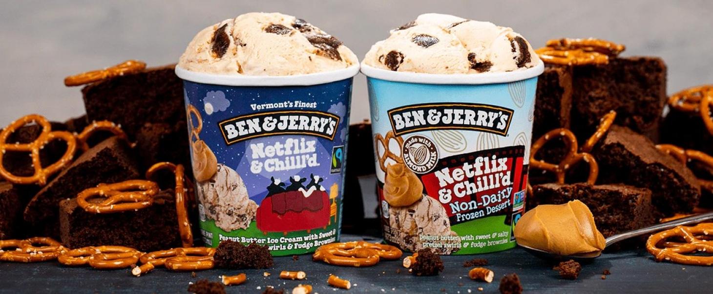 Glace Netflix Chill d Ben Jerry s Netflix et Ben & Jerry's s'associent pour lancer une glace pour les adeptes  du binge watching