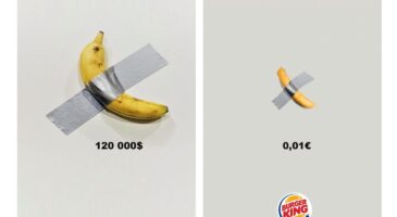 Burger King ne veut pas que ses clients avalent nimporte quoi et se moque gentiment de lartiste Maurizio Cattelan