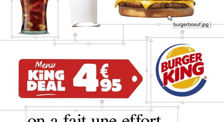 Burger King fait un effort sur le prix de son menu King Deal, mais (clairement) pas sur sa pub