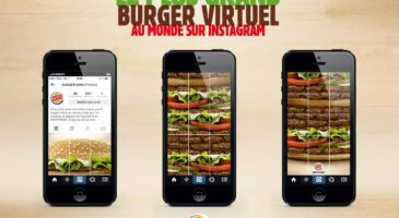 Burger King dévoile le plus gros burger virtuel du monde sur Instagram, campagne online activée