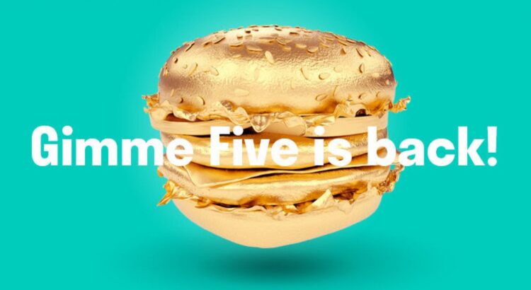 Five Guys et Deliveroo cachent des burgers d'or dans leurs livraisons, expérience inédite garantie