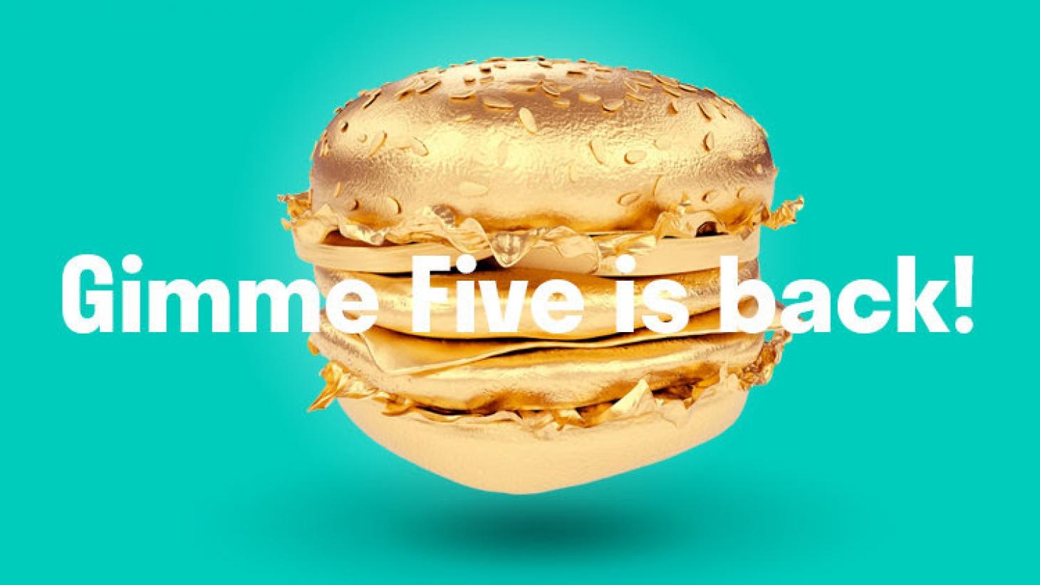 Five Guys et Deliveroo cachent des burgers d'or dans leurs livraisons