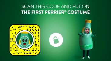 Snapchat : Perrier fête Halloween sur lappli, en grande forme en matière de publicité
