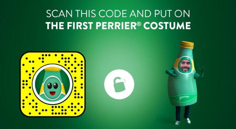 Snapchat : Perrier fête Halloween sur l'appli, en grande forme en matière de publicité