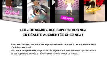 NRJ Group transforme les stars préférées des jeunes en Bitmojis, tout bon ?