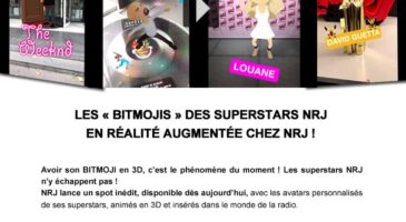 NRJ Group transforme les stars préférées des jeunes en Bitmojis, tout bon ?