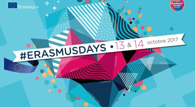 Les #ErasmusDays s'invitent à travers l'Europe et en France les 13 et 14 octobre prochains