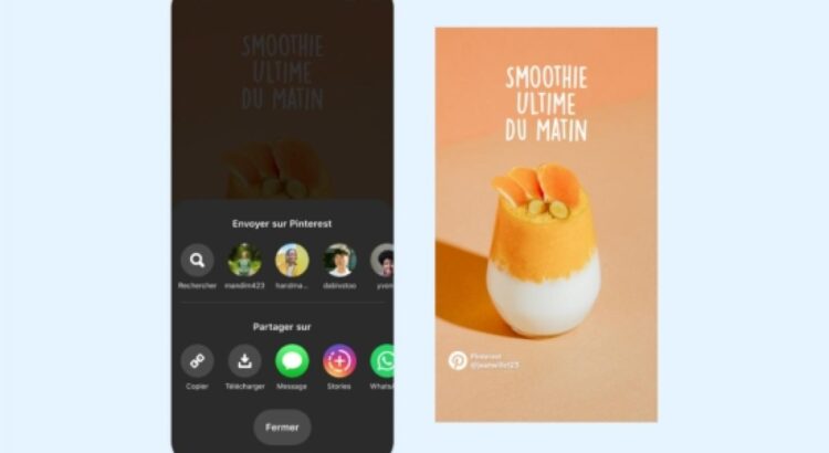 Pinterest permet désormais le partage de ses Épingles Idées sur d’autres réseaux sociaux