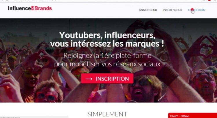 Influence4brands, plateforme gratuite collaborative entre influenceurs et marques à découvrir