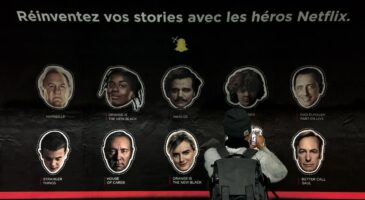 Netflix fait (efficacement) sa promo en réinventant et en s'invitant à fond dans les stories Snapchat