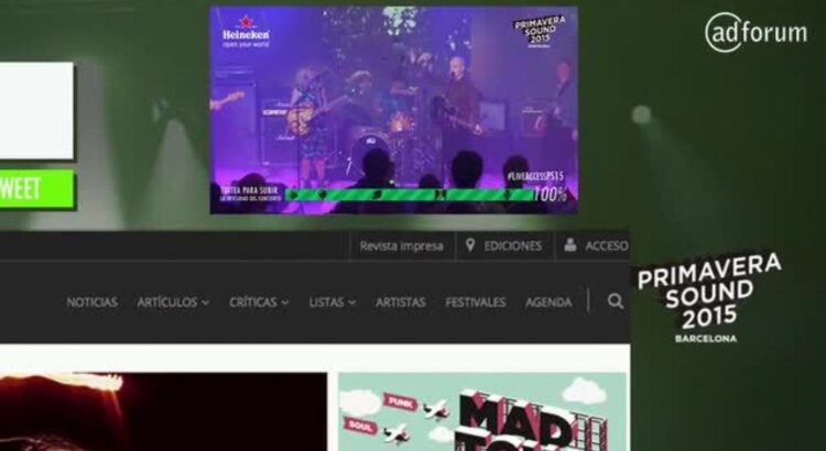 Heineken crée le premier concert interactif (et live) sur Twitter