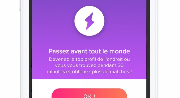 Le boost débarque sur Tinder !