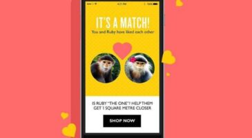 Tinder : Outil marketing pour The Body Shop pour s'engager pour la cause animale