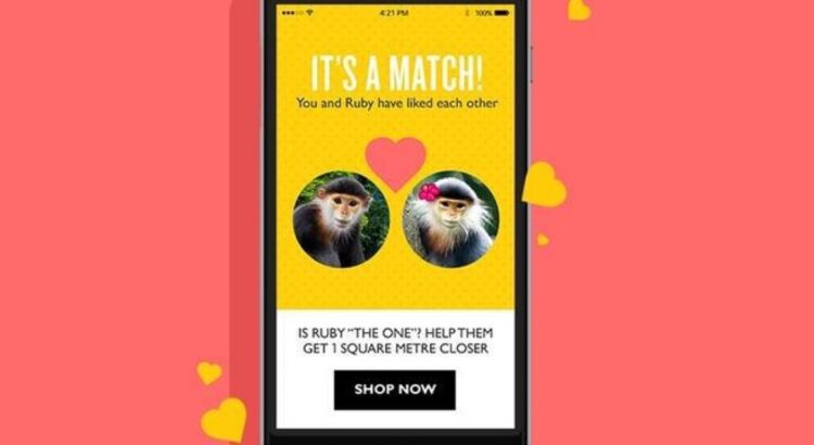 Tinder, outil marketing pour The Body Shop pour s'engager pour la cause animale