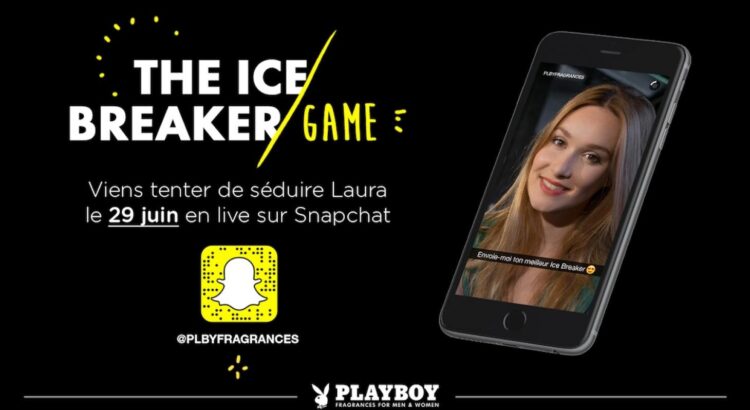 Avec son Ice Breaker Game, Playboy Parfums drague les jeunes en live sur Snapchat !