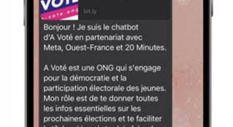 A Voté lance le premier chatbot sur WhatsApp en France pour encourager les jeunes à aller voter
