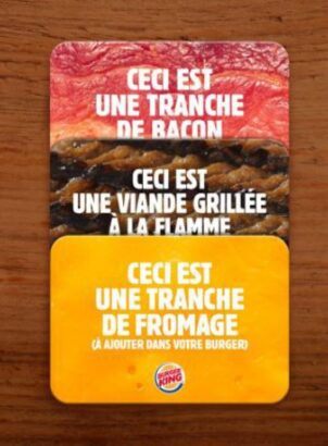 Burger King vous invite à jouer aux cartes !