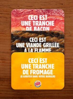 Burger King vous invite à jouer aux cartes !