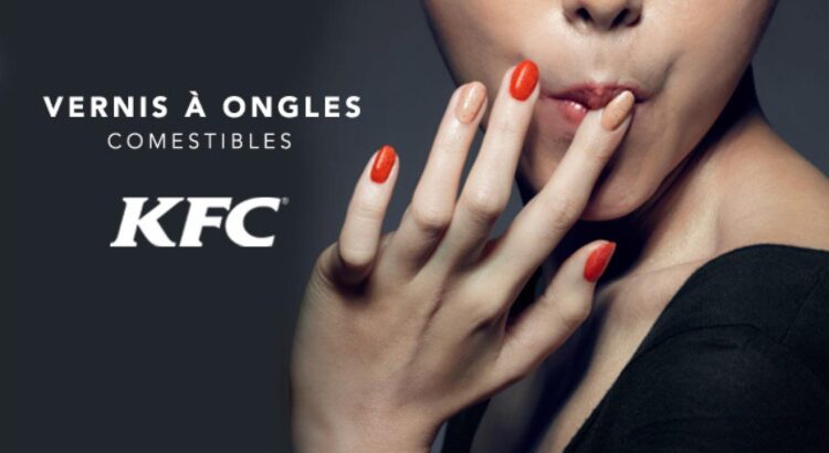 KFC lance une gamme de vernis à ongles comestibles, glamour et gourmand ?
