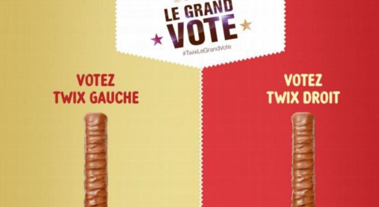 Droite ou Gauche, la marque Twix continue sa campagne pour inciter les jeunes à choisir