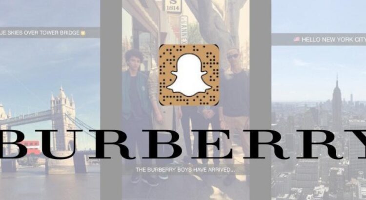 Burberry s’invite sur Snapchat !