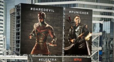 Daredevil : Les héros de la série se battent sur les affiches offline, promotion interactive réussie
