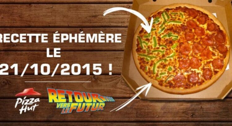Pizza Hut sort la pizza éphémère Retour vers le Futur II