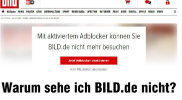 Axel Springer sort les grands moyens pour bloquer ses sites aux adeptes d’Ad Blockers