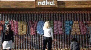 Marketing : Nakd lance l'affichage comestible, tout bon pour ouvrir l'appétit des jeunes !