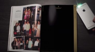 Une publicité magazine qui se révèle grâce au flash d'un mobile, expérience inédite et très tendance !