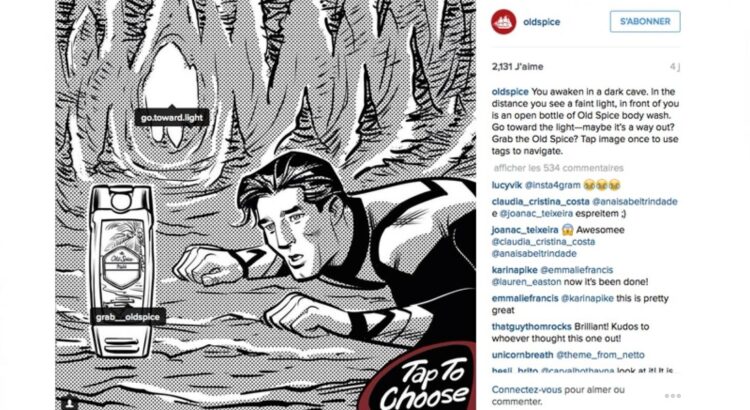 Old Spice veut faire jouer les jeunes sur Instagram !