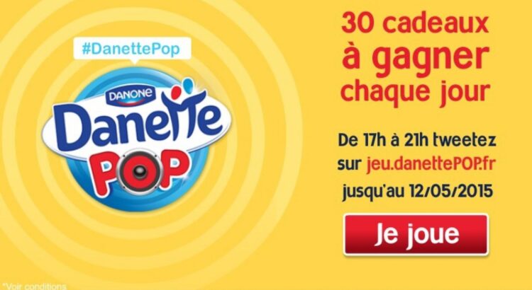 Danette POP fait gagner le gros lot aux internautes avec melty !