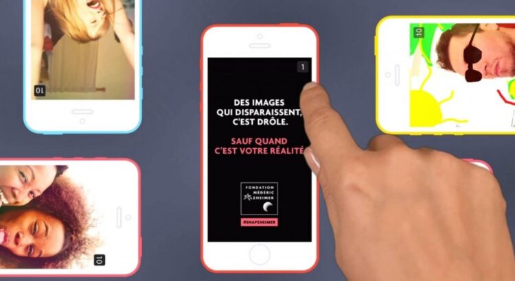 L'application de photos éphémères permet de parler concrètement aux jeunes.