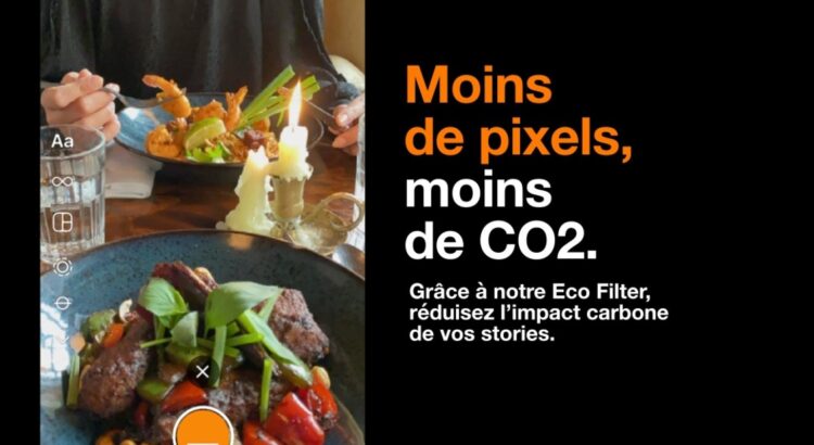 Instagram : Orange lance son Eco Filter pour réduire l’empreinte environnementale des photos et vidéos