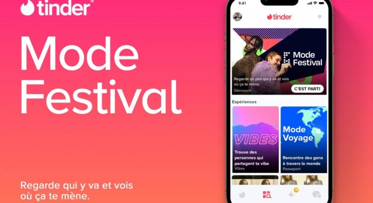 Tinder lance le mode Festival pour faire matcher les jeunes en musique